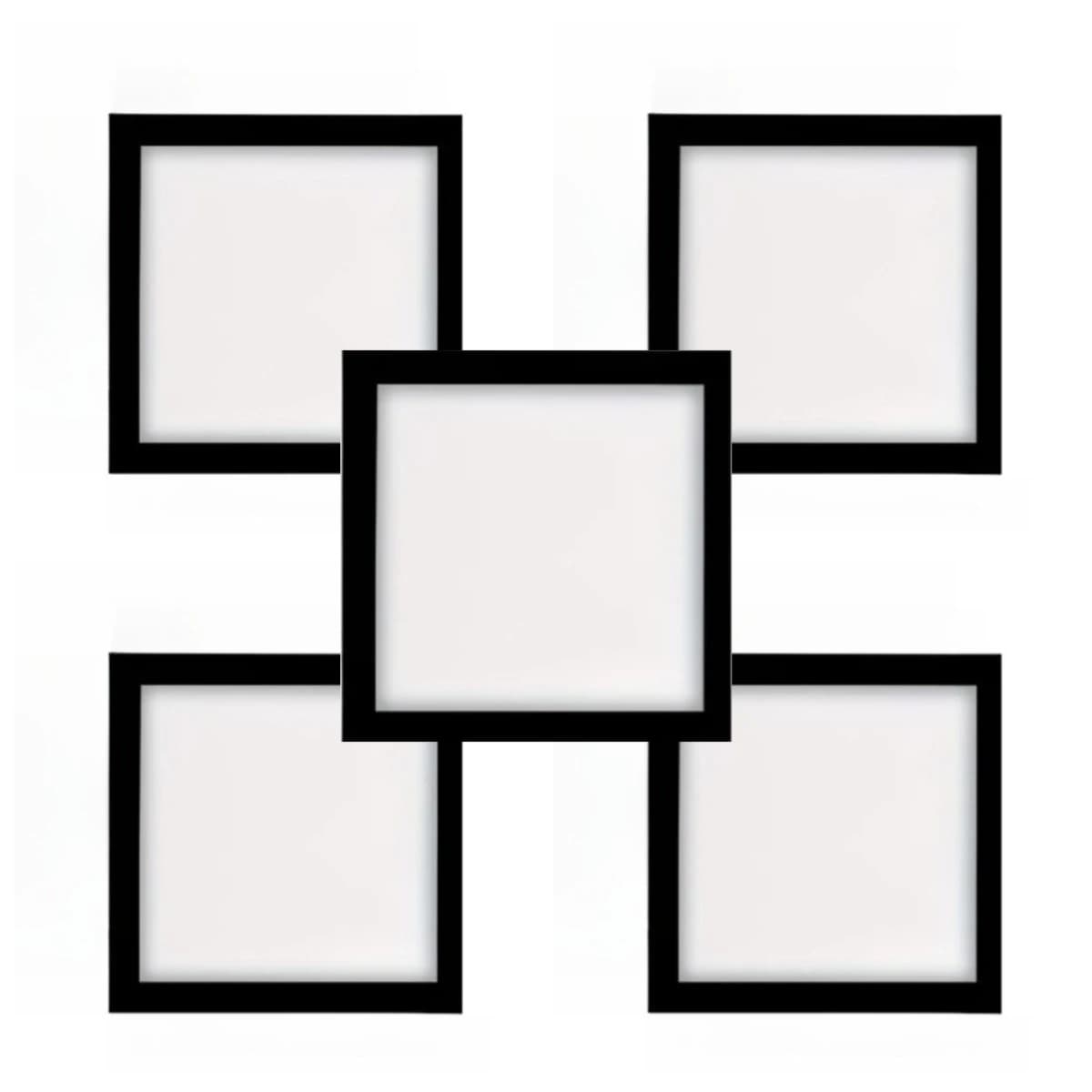 5 cadres magnétiques pour peinture diamant 30x30cm, autocollants pour toile de peinture diamant, pou
