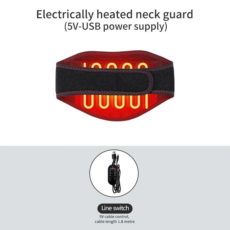 Coussin chauffant électrique USB pour le cou, masseur cervical, protection bien-être, confort cervic
