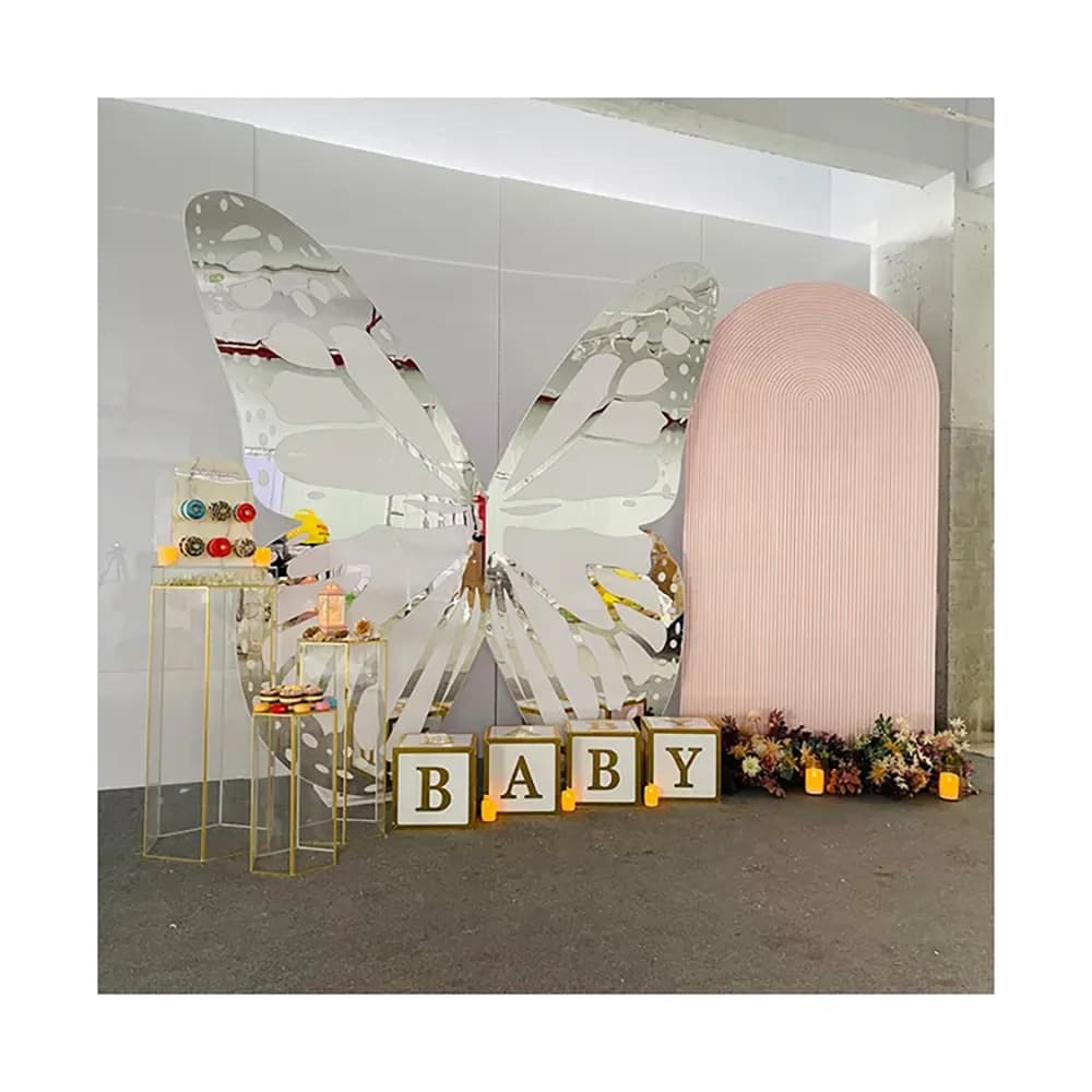 Décor d'événement meubles de mariage 3 pièces ensemble murs arquées toile de fond présentoir panneau