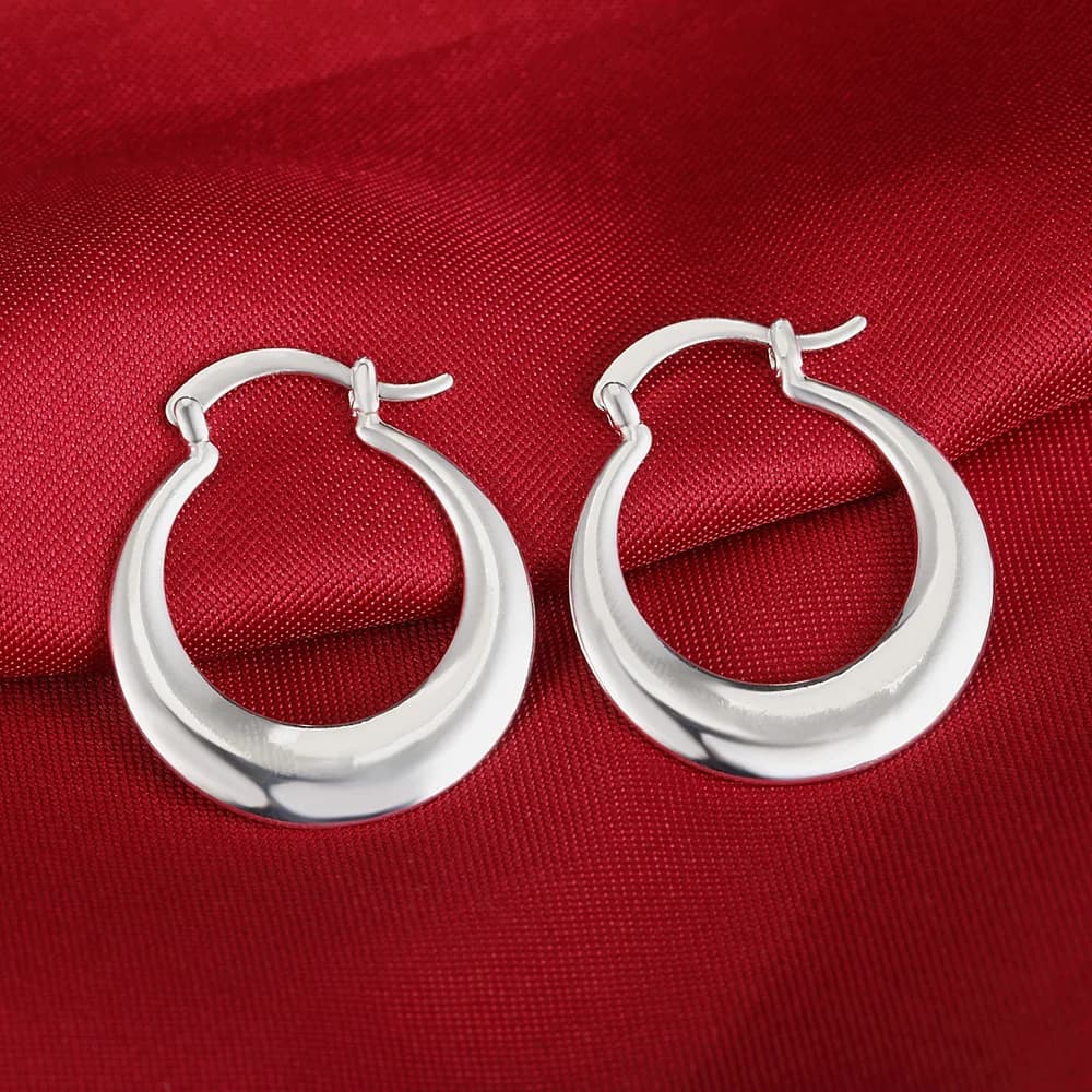 Boucles d'oreilles en argent Sterling 925 pour femmes, cerceau mignon, pour mariage, beaux bijoux, b