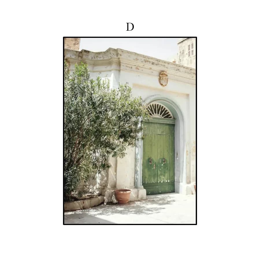 Peinture murale de paysage italien, 1 pièce/6 pièces, affiches et images imprimées sur toile, décora