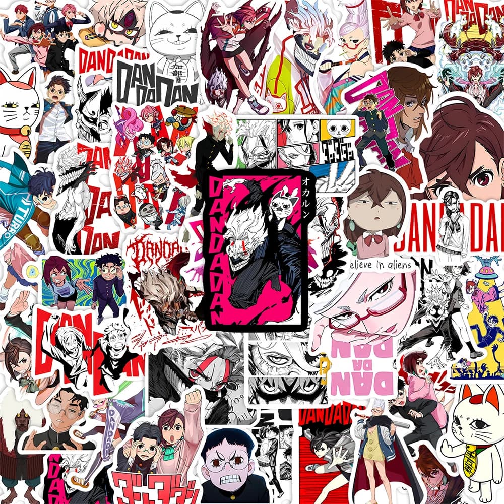 10/30/50pcs Japon Dessin Animé Momo Ayase DANDADAN Autocollants Cool Anime Autocollants Étanche BRIC