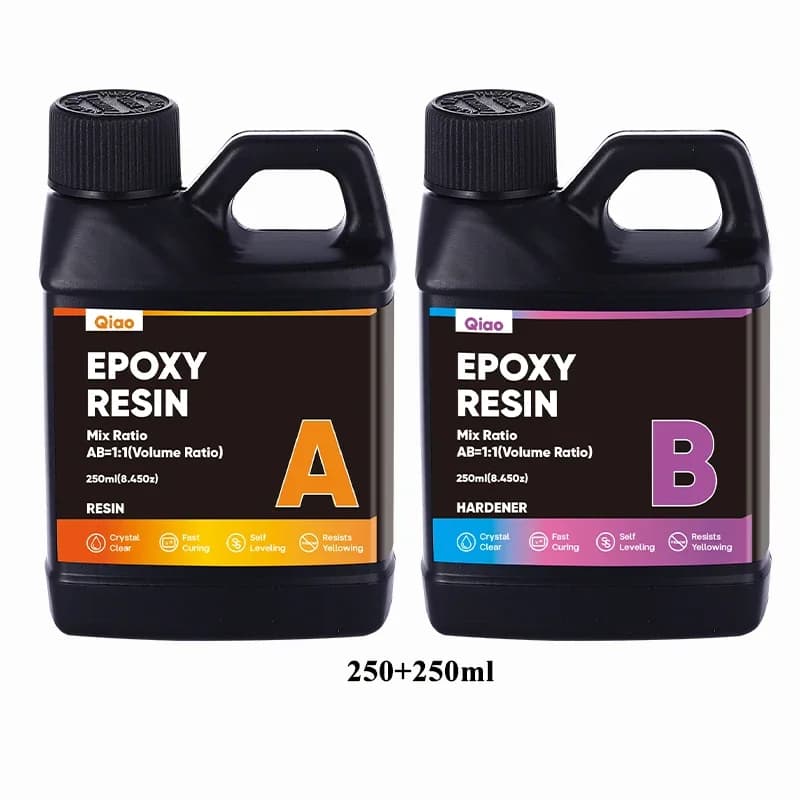 Kit de résine époxy transparente, auto-nivelante, résine époxy alimentaire pour table, arts, moulage