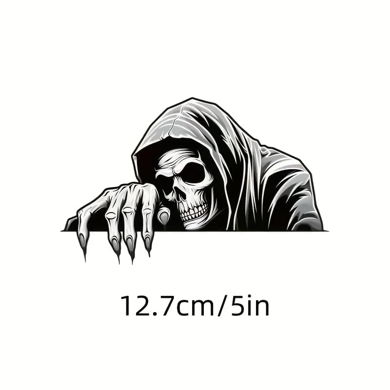 Autocollant de recherche Unique Grim Reaper, tendance pour voitures, ordinateurs portables, skateboa