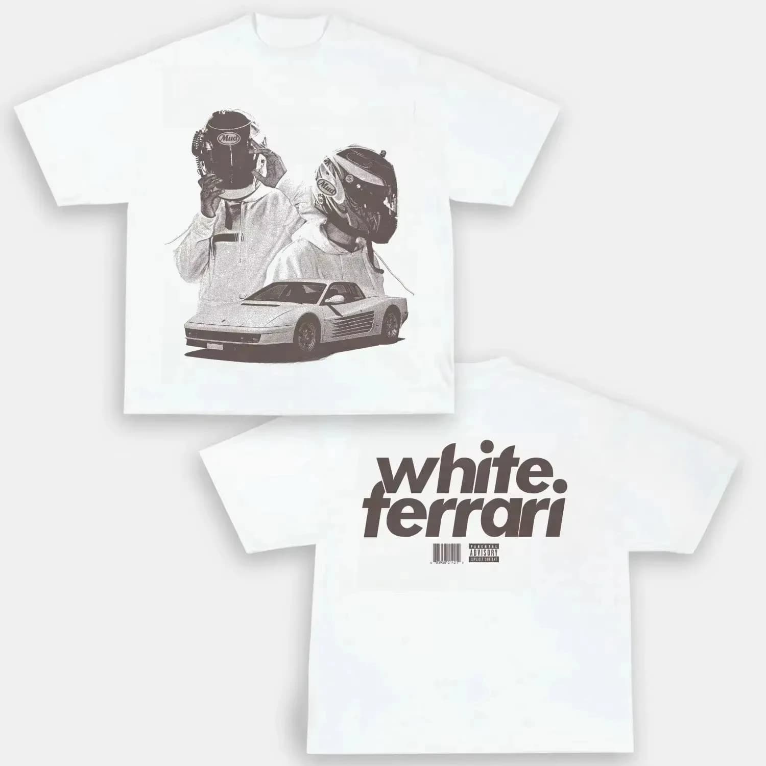 T-shirt en coton à col rond avec graphiques d'album Y2K de Frank Ocean, nouvelle collection été 2026
