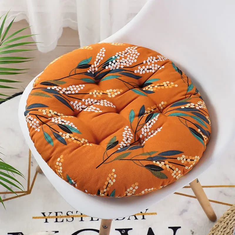 Coussin Rond Épais Anti-Irritation pour Bureau, Tabouret, Table à Manger, Automne et Hiver