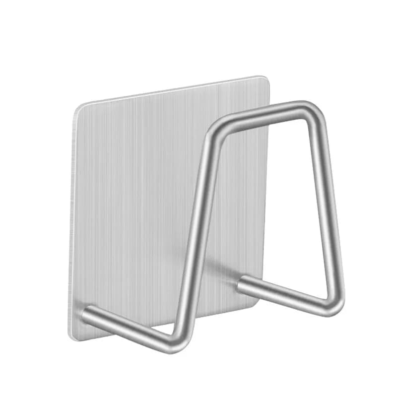 Accessoires de cuisine, porte-éponge d'évier auto-adhésif en acier inoxydable, support de séchage de