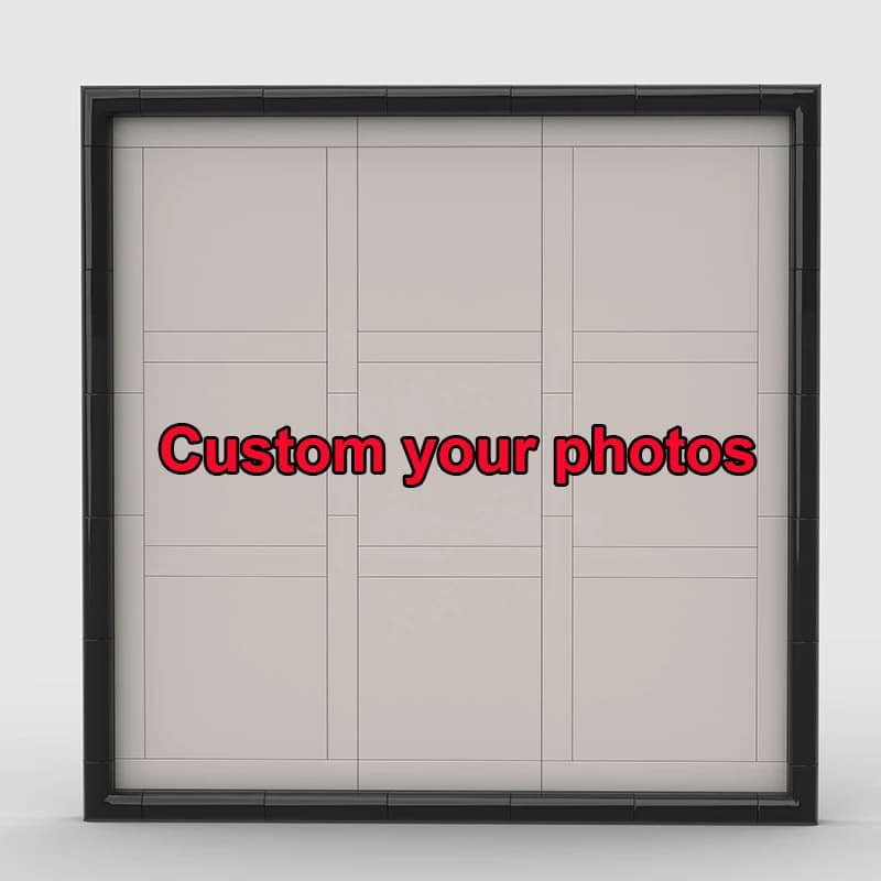 Cadre photo personnalisé Moc, image, blocs de construction, peintures de portraits DIY, ornements im