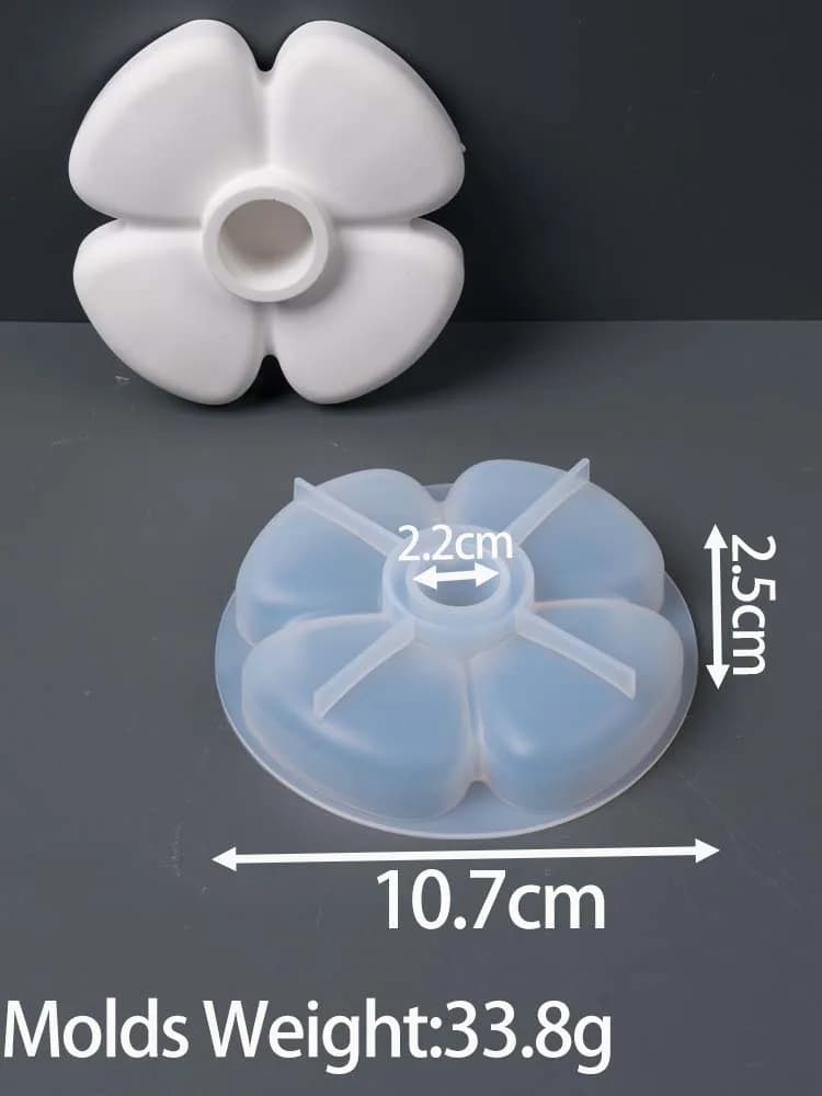 Bougeoir de fleur de pétale 4/5/6, moule en Silicone, beau chandelier de fleur Simple, moule d'ornem