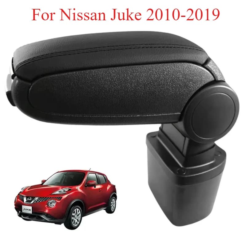 Accoudoir en similicuir noir pour Nissan Juke, console centrale, ajustement d'origine, remplacement 