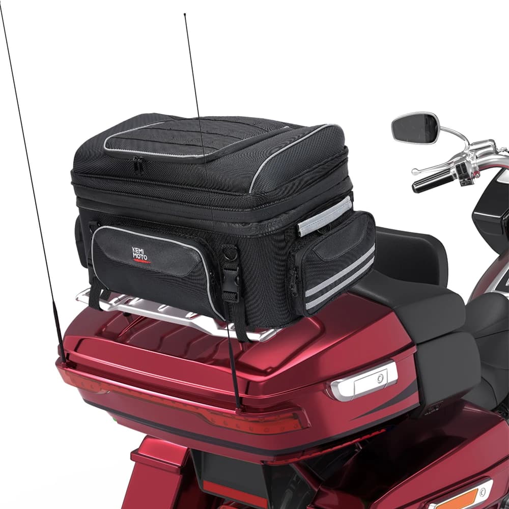 Sac supérieur de voyage pour moto, sacs arrière, sacs de coffre avec sangles de barre pour Touring R