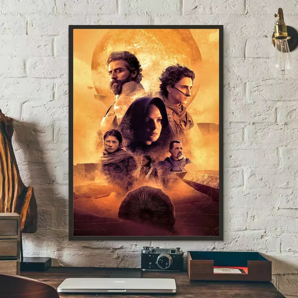 Affiche du film de science-fiction Dune Part 2, mur collant d'art HD, étanche, pour la maison, le sa