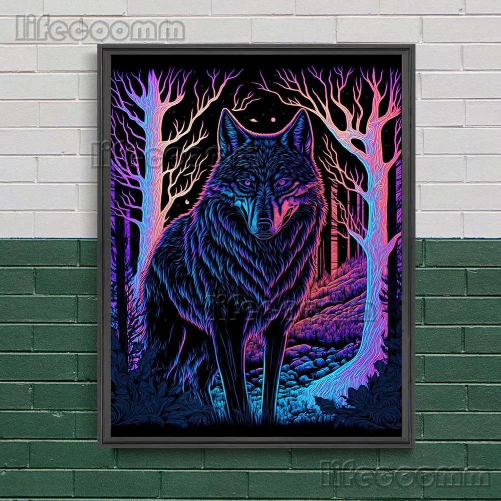 Gremlins dans la Jungle, loupes, monstres, Abstarct, toile d'art mural, peinture mystérieuse nouvell