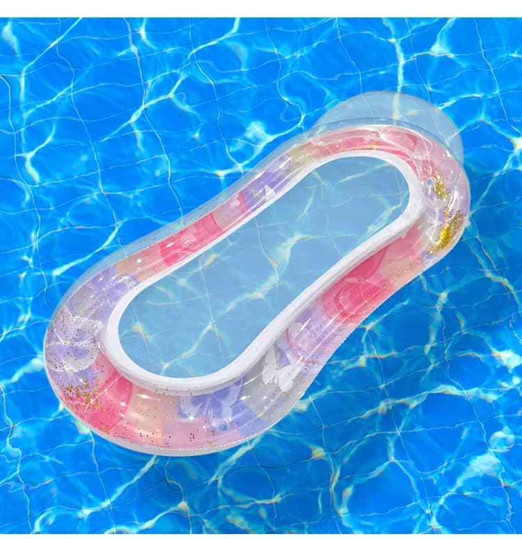Hamac d'eau piscine coussin gonflable matelas pneumatique été en plein Air natation plage chaise lon