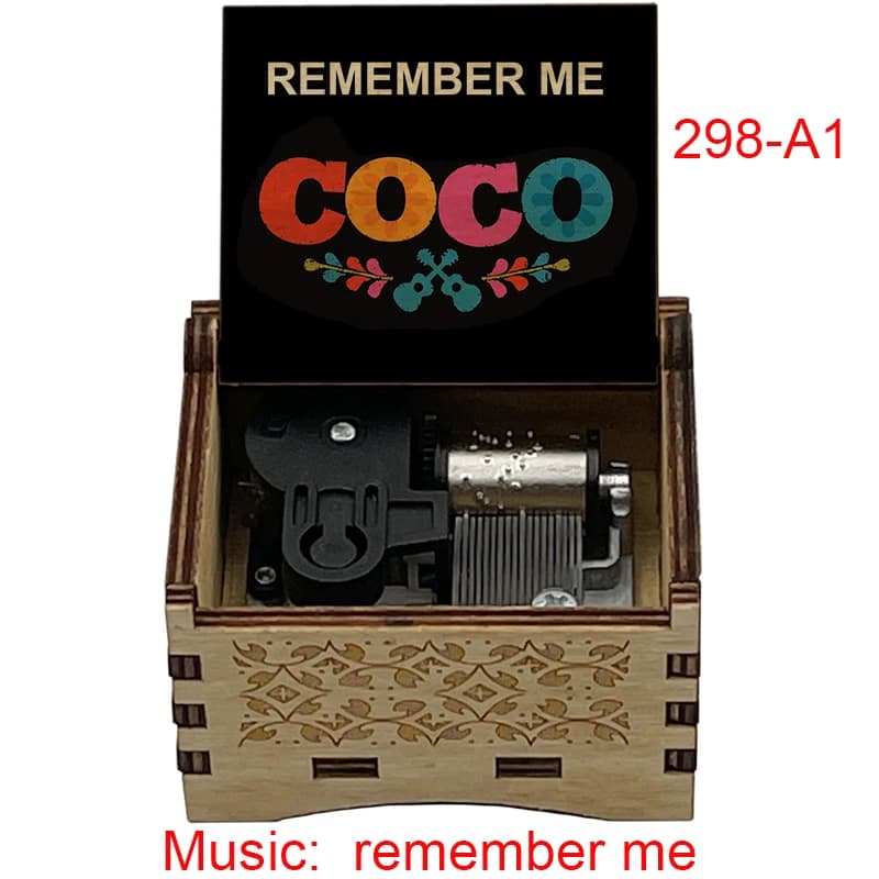 Boîte à musique sur le thème du film 'Remember Me', 18 tons, décoration de chambre, ornements, cadea