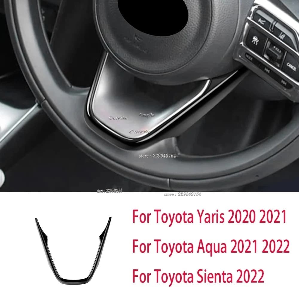 Pour Toyota Yaris Cross 2020 2021 2022 2023 ABS noir, accessoires de voiture, décoration de commutat