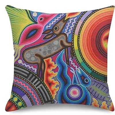 Juste de coussin colorée de style bohème, taie d'oreiller décorative, décoration de la maison, canap