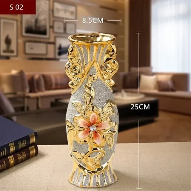 Vase à fleurs en céramique Vintage européen, salle d'étude, couloir, décor de mariage, Vase en porce