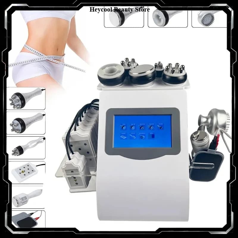 Appareil de Cavitation Ultrasonique 9-en-1 S9limming avec Laser, Radiofréquence (RF) 40K, Lipo et Li