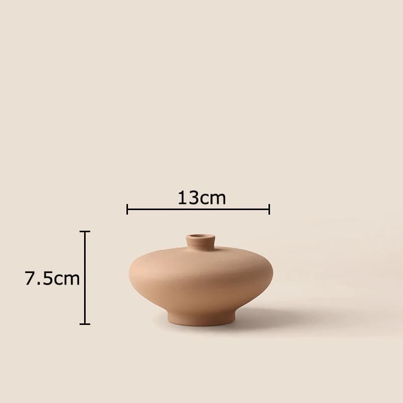 Vase minimaliste en céramique brossée givrée, Pots de plantes, décoration de Table, Arrangement de f