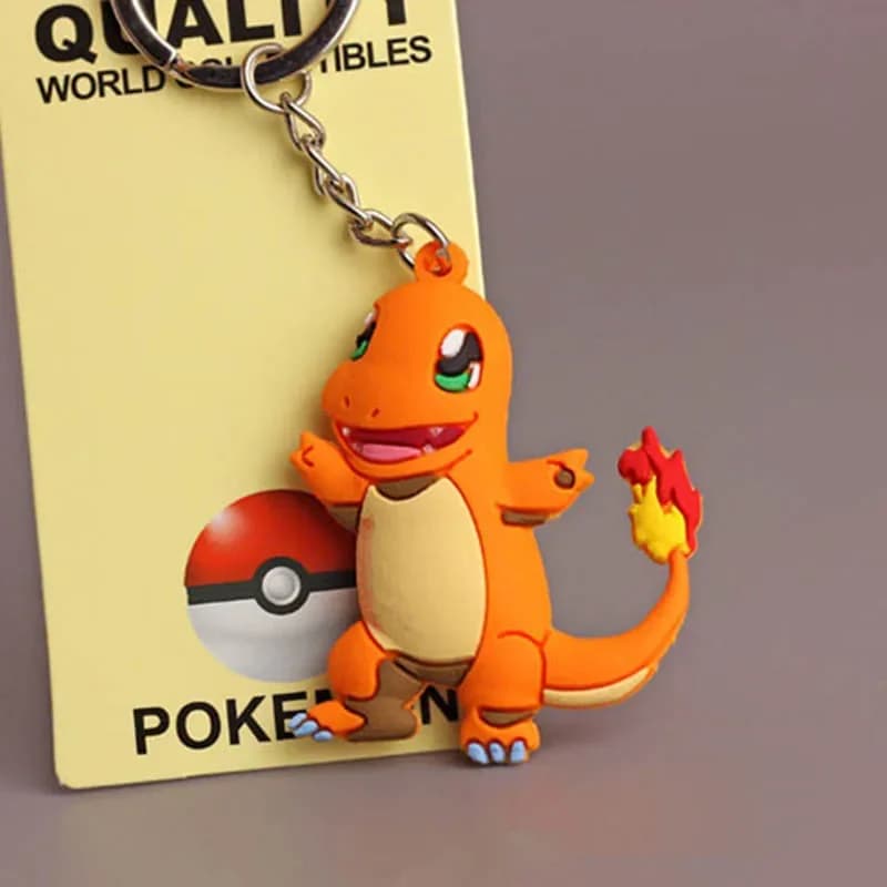 Porte-clés Pokemon Pikachu, jouet figurine d'action, dessin animé Kawaii, mode Charmander Psycanard,