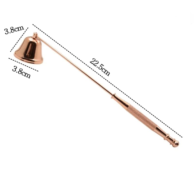 Outil de bougie de feu de cloche en acier inoxydable, extincteur de bougie parfumée à la main, brico