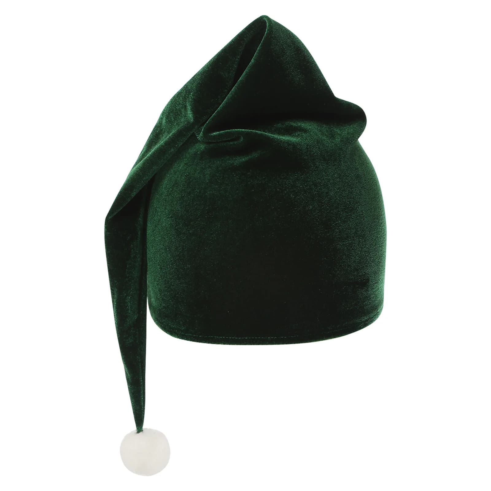 Accessoire de Cosplay elfe de noël pour femmes, pompon blanc, chapeau vert en velours, fête à thème 