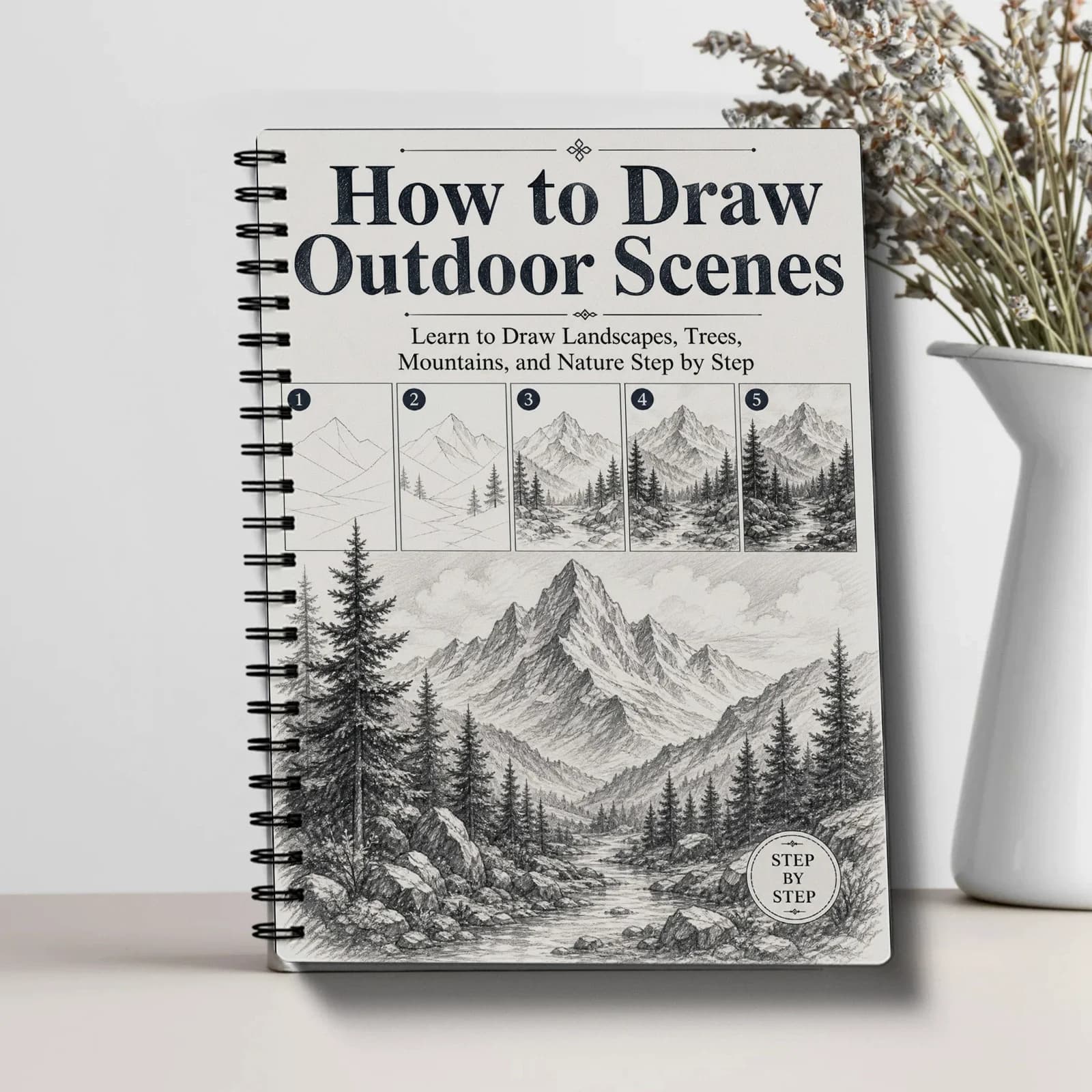 Comment dessiner des scènes de plein air : l'art du dessin de base, livre d'apprentissage du dessin 