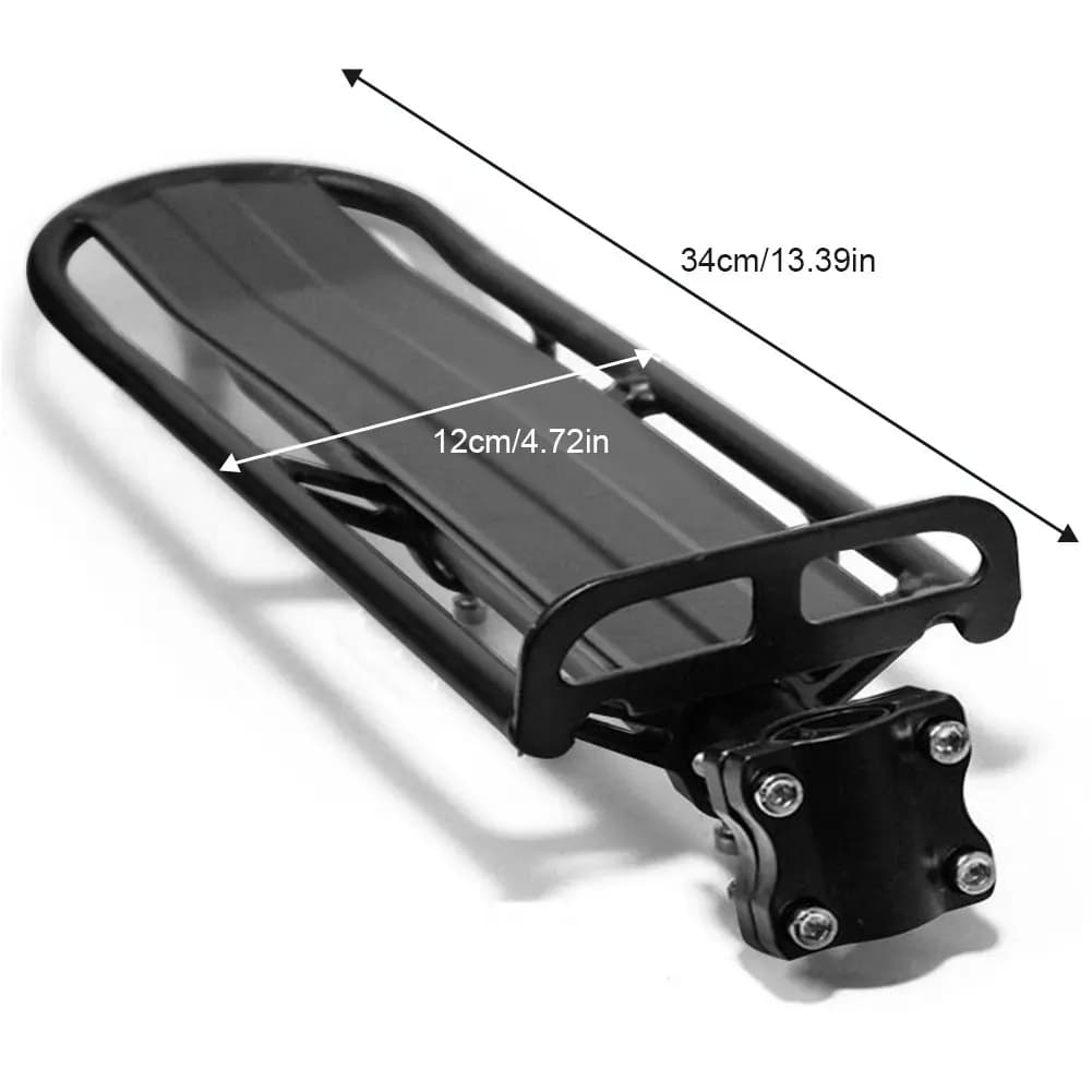 Porte-bagages de vélo 10kg, support de vélo en alliage d'aluminium réglable, étagère arrière pour vé