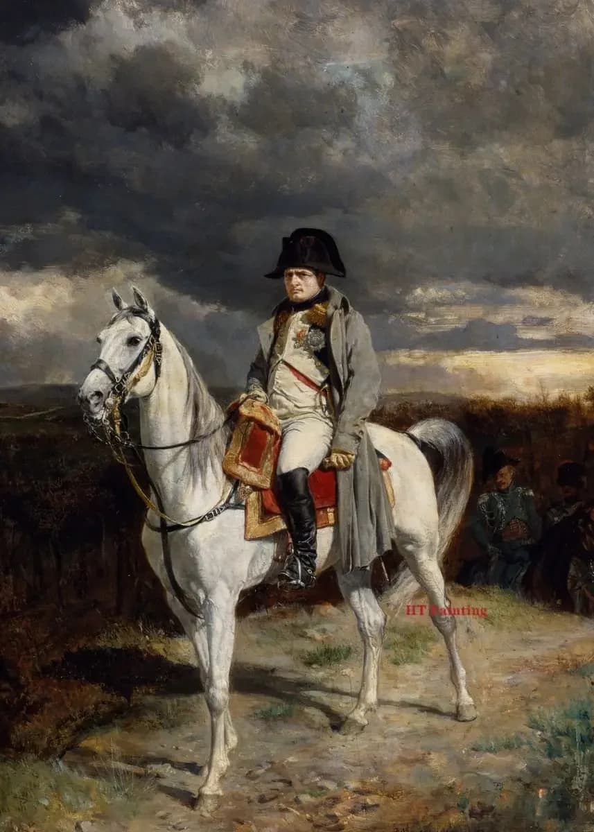 Art mural de couronnement Napoléon Bonaparte classique vintage, affiche imprimée sur toile, adaptée 