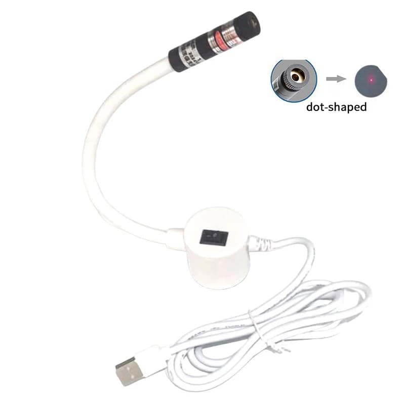 Accessoires pour machine à coudre : positionneur laser rouge USB, lampe de travail infrarouge avec b