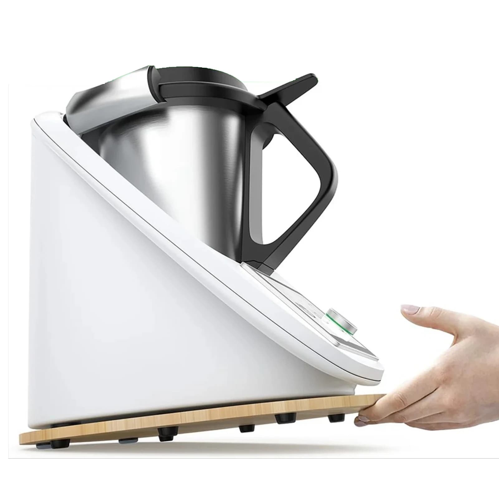 Planche mobile pour Thermomix TM5 TM6, tapis antidérapant, Position fixe, tapis coulissant en bois p