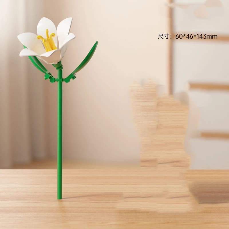 Joli vase, 14 Styles, arrangement de fleurs, blocs de construction, tournesol, lys, Rose, briques, f