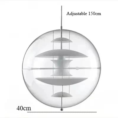 Lampe suspendue moderne en acrylique, blanc, or, argent, circulaire, style nordique, éclairage de lu