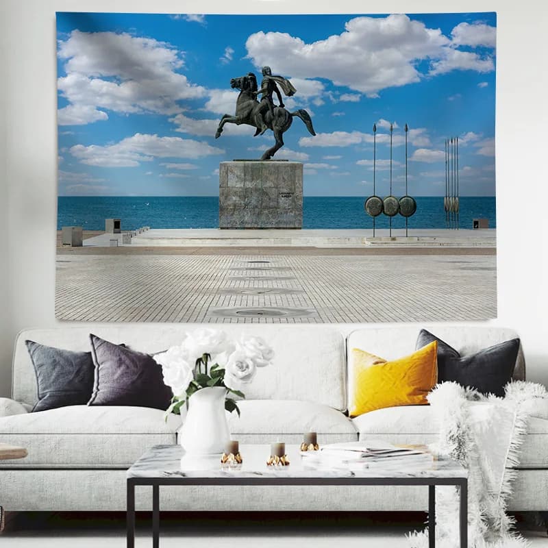 Autocollant de papier peint, papel tapiz pared adhésif - Tapisserie de paysages grecs HD Impression 