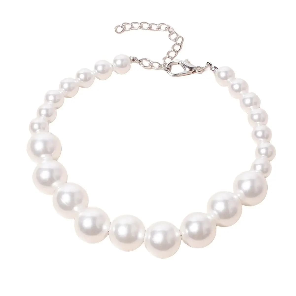 Collier de perles de luxe pour petits chiens et chats, collier réglable, fête de mariage, accessoire
