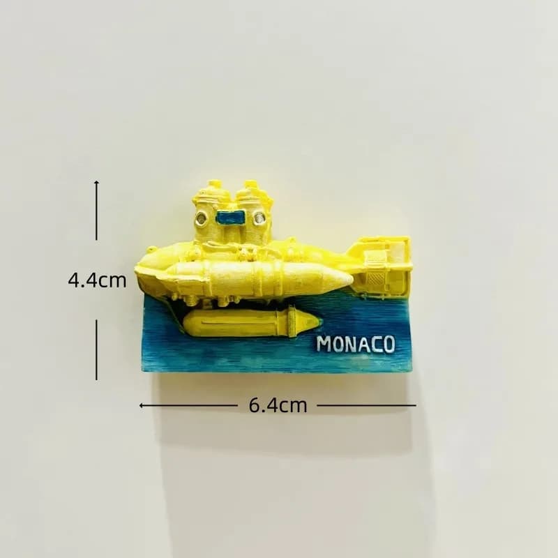 Monaco 3D aimants de réfrigérateur ornement Souvenir résine réfrigérateur aimants autocollant Collec