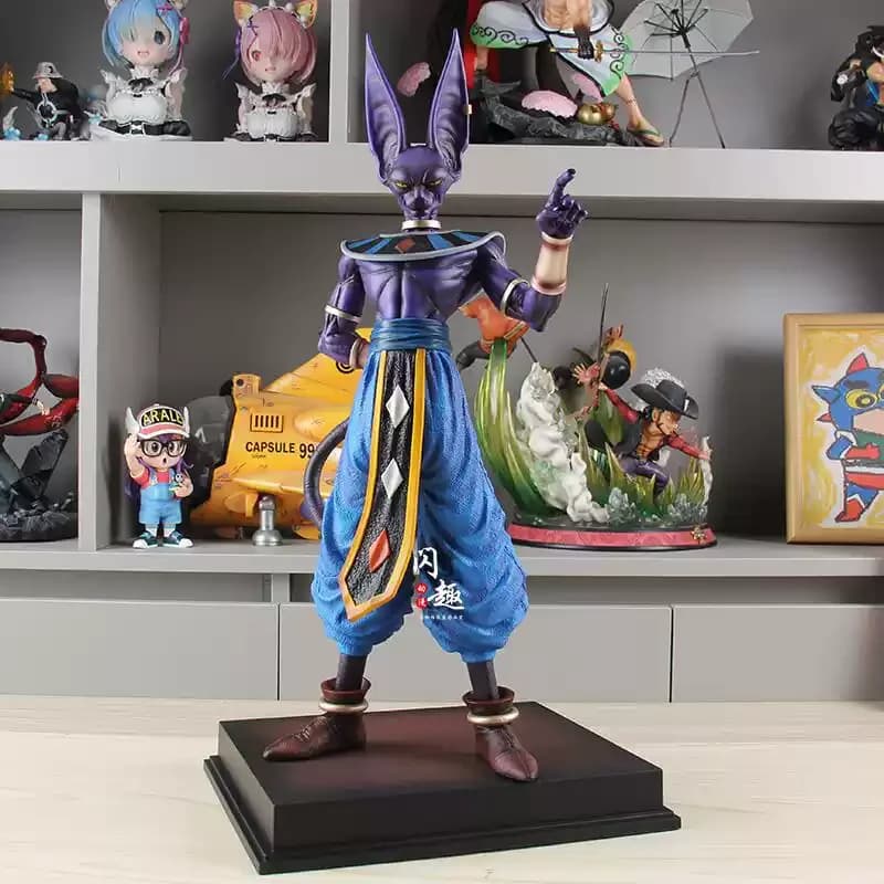En stock Jt 53 cm Dbz Beerus Dragon Ball Anime Figure Anime dessin animé modèle poupée Statue dieu d