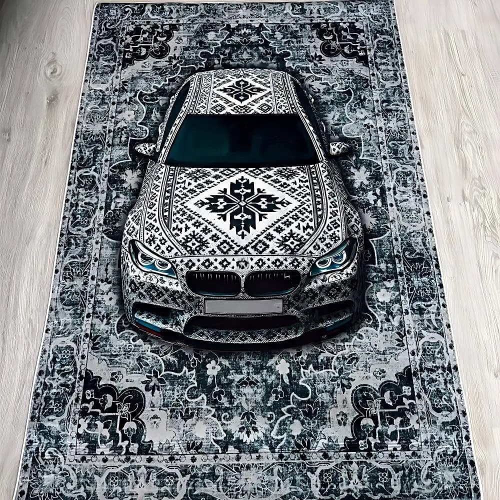 Tapis à motif voiture classique pour chambre, salon, salle de bain, paillasson créatif, tapis de zon