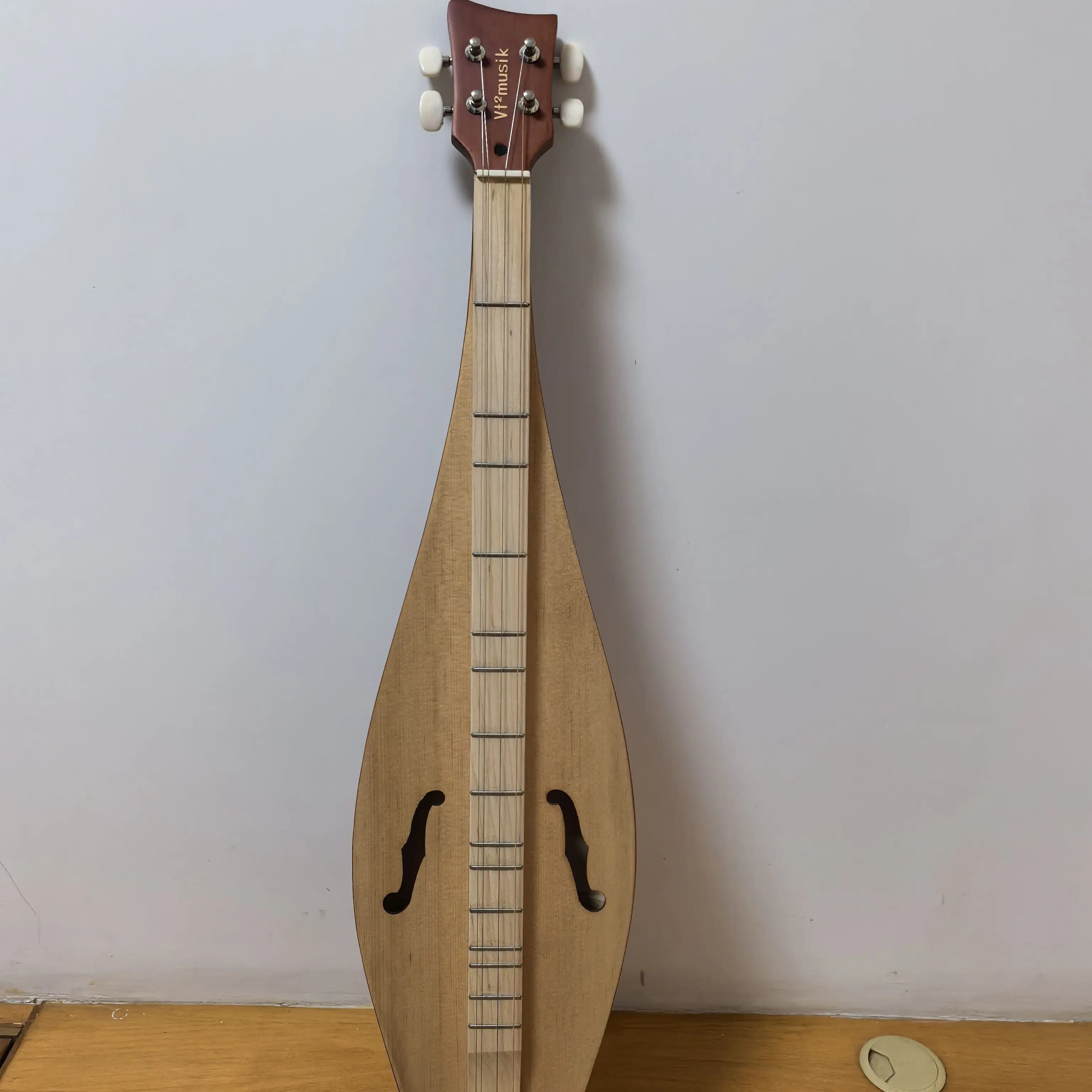 Dulcimer américain à 4 cordes, Niche d'apprentissage facile, jeu de guitare, chant, Instruments de m