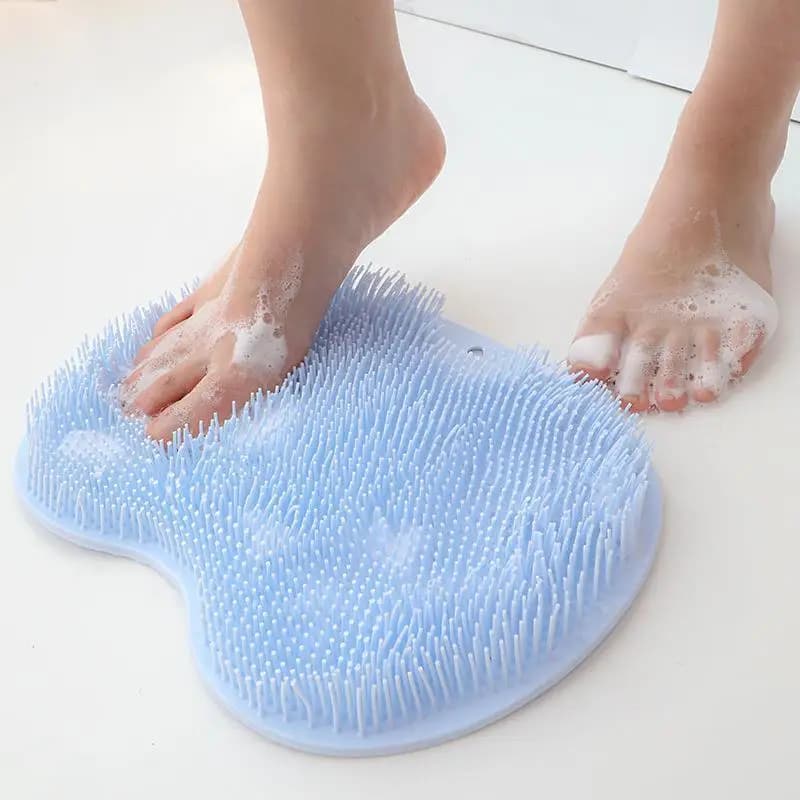 Brosse exfoliante pour les pieds et épurateur du dos, ventouse antidérapante, outil de nettoyage et 
