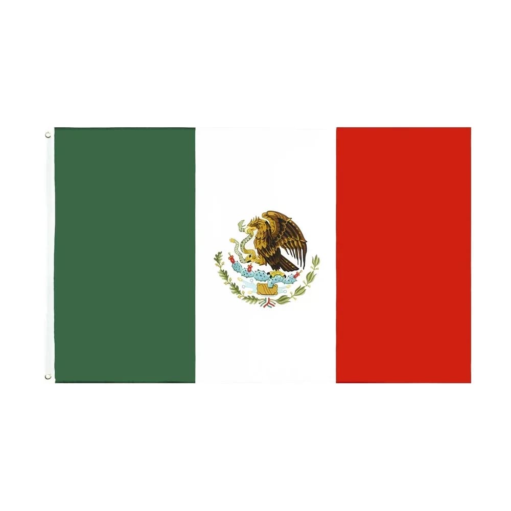 Drapeau de la nation du mexique 90x150Cm, décoration de la maison, drapeau du mexique en Polyester p