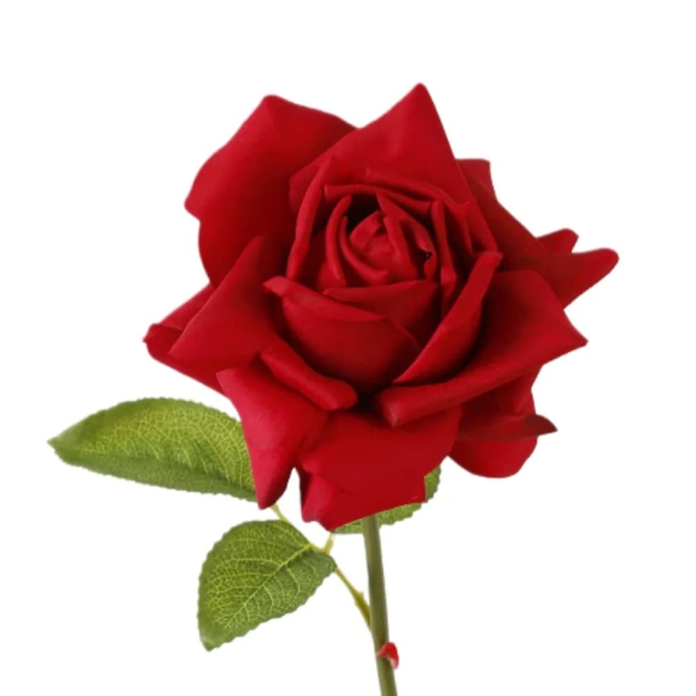 Rose artificielle réaliste grand format, toucher naturel, faite à la main, de luxe, pour décoration 