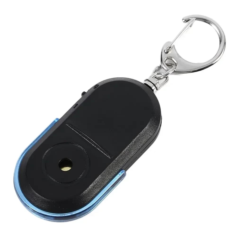 Smart Trouver Locator Anti-Lost Key Finder Porte-clés Sifflet Bip Sound Control LED Torche Portable 