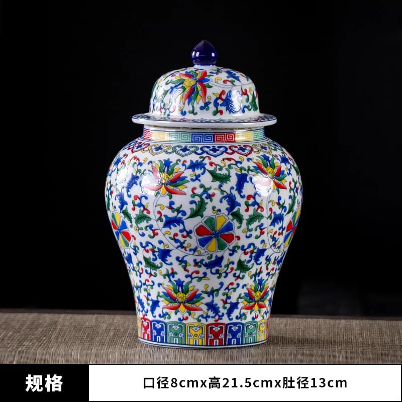 Théière en céramique à fleurs peintes créatives, ornement Antique en porcelaine bleue et blanche, po