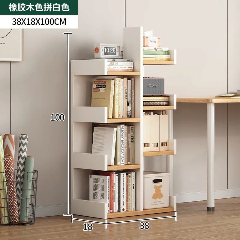 Bibliothèque multifonctionnelle du sol au mur, étagère pour livres d'images, salon, présentoir de ra