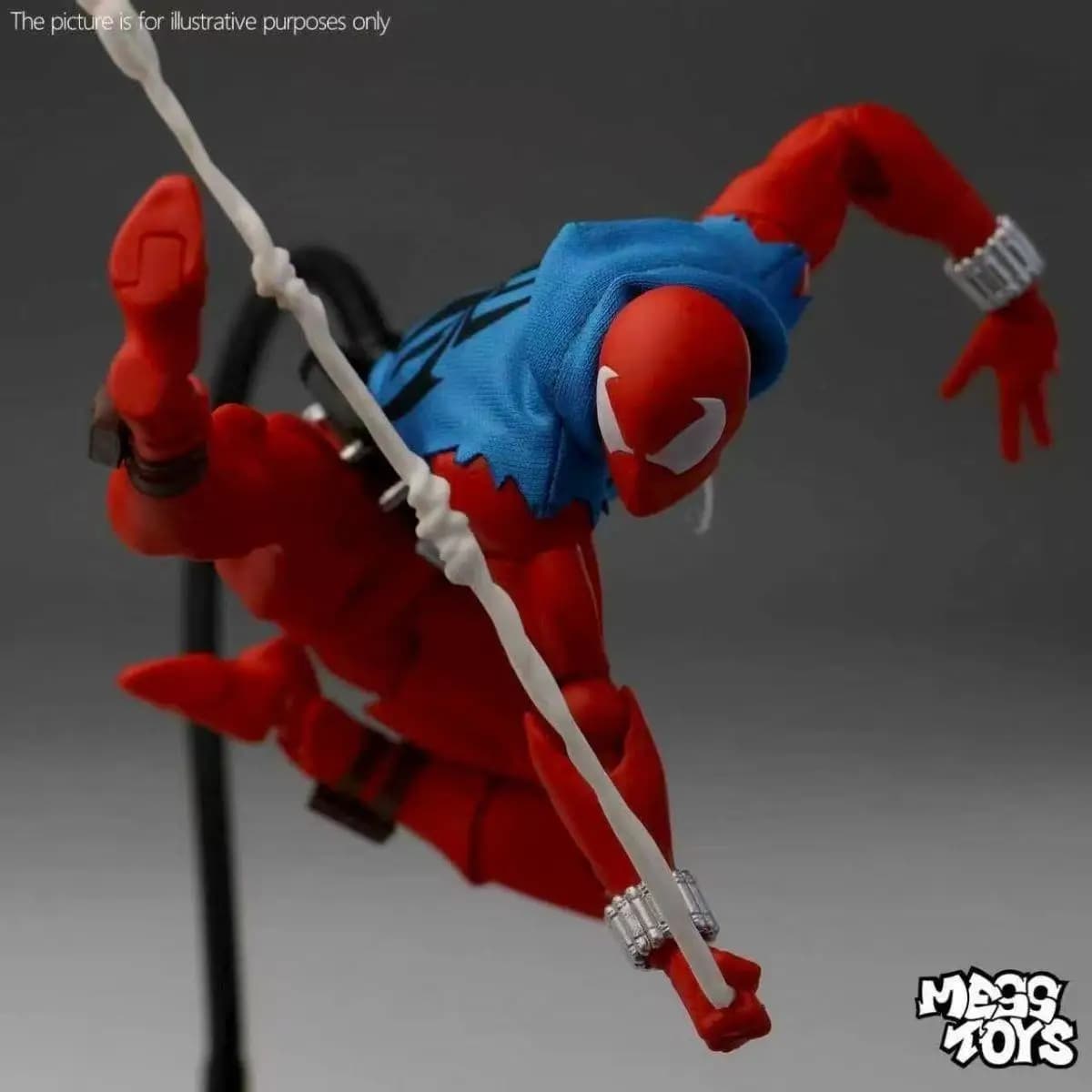 Figurine d'action Spider-Man Scarlet Hero Scarlet Spiderman Messtoys, modèle de statue, cadeaux pour