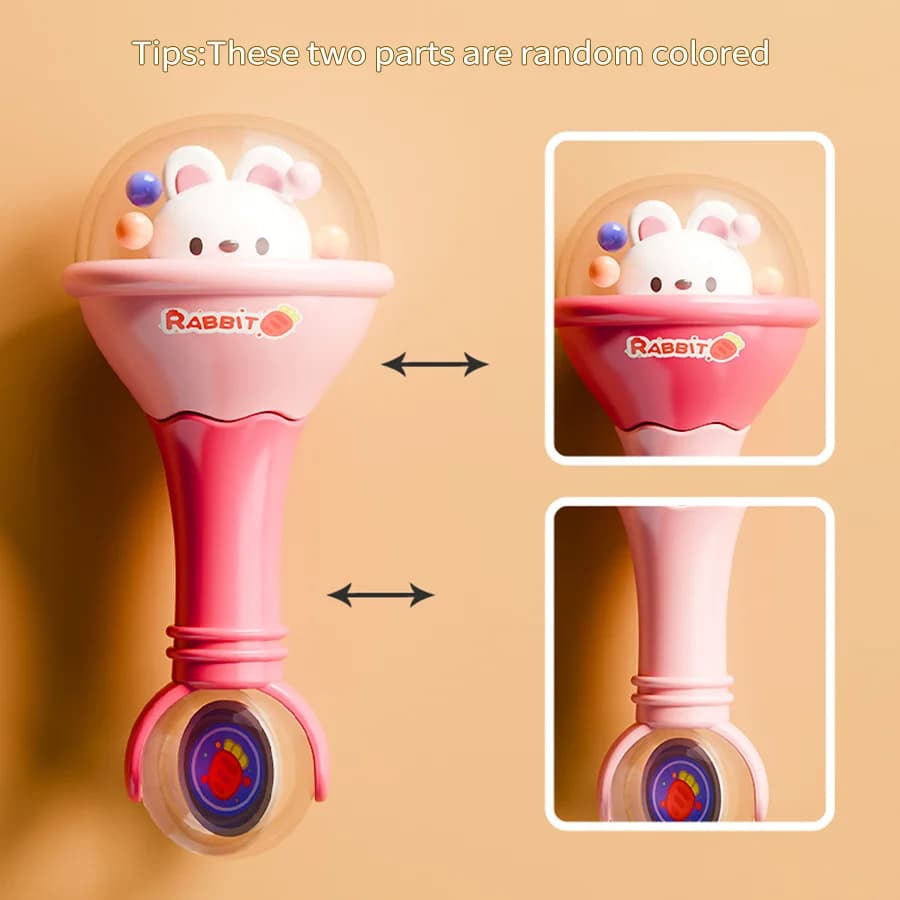Jouet hochet pour bébé, maracas, balle en caoutchouc souple, tambourin