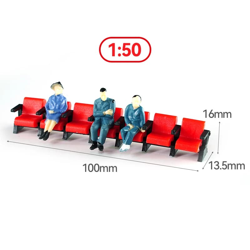10 pièces chaise de cinéma modèle jouets chaises de Film Diorama Architecture modèle faisant Miniatu