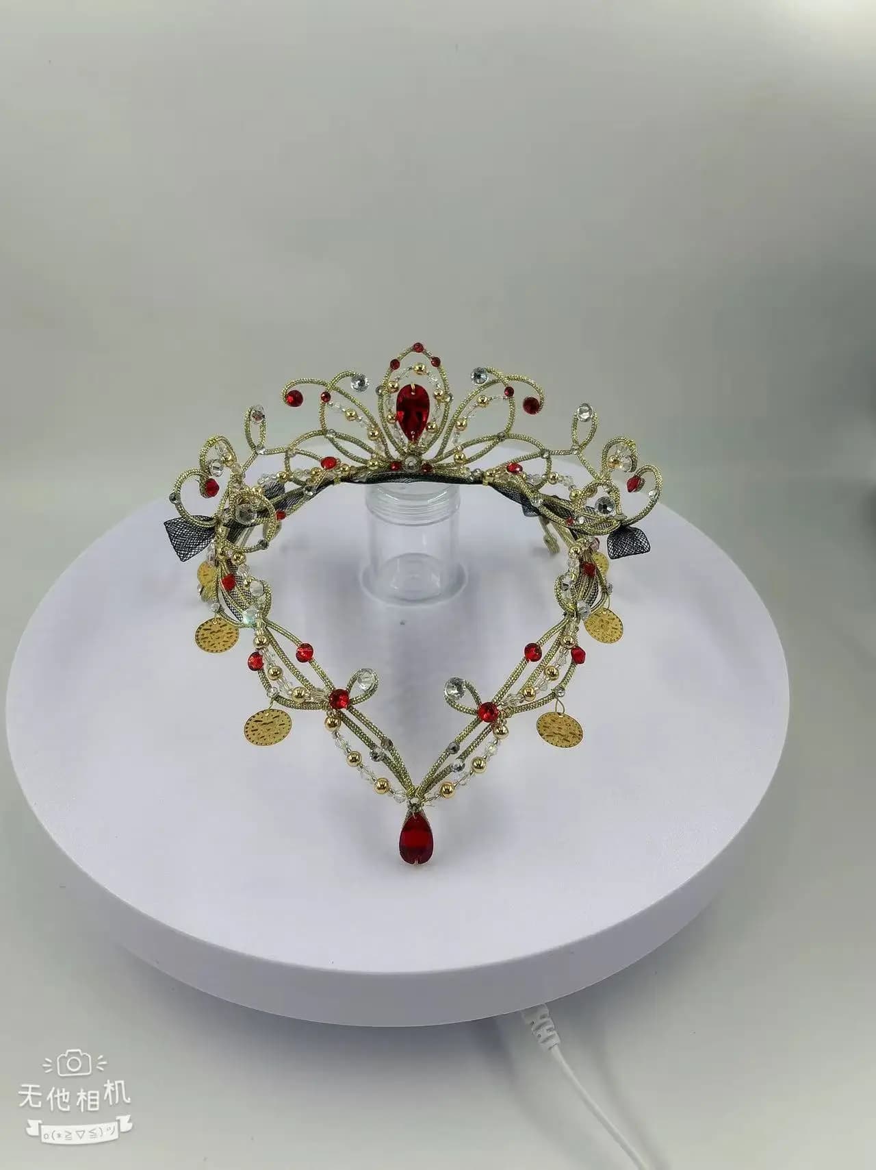 Accessoires de ballet rubis faits à la main, coiffure de ballet Don Quichotte Esmerada